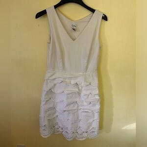 Lilly Pulitzer White Layered Dress Size 6